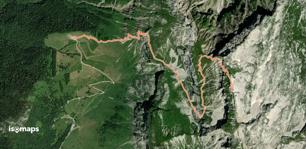 La tournette depuis les Chalêts de l'Aulp