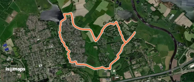 WNW IJsseldelta - Agnietenberg -paarse route