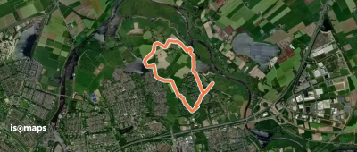 WNW IJsseldelta - Agnietenberg/Langenholte -gele route