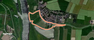 WNW IJsseldelta - Wilsum - blauwe route
