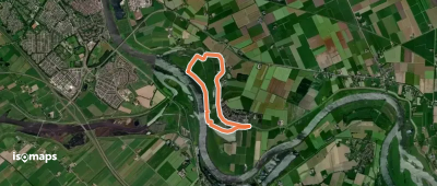 WNW IJsseldelta - Wilsum - rode route