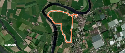 WNW IJsseldelta - Grafhorst - paarse route