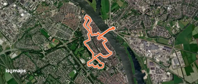 WNW IJsseldelta - Kampen/Station Kampen - rode route