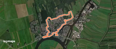 WNW IJsseldelta -Zwartsluis - rode route