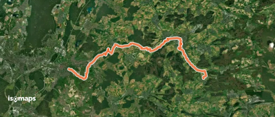 Odenwaldklub HW 54, Turmbergweg, KA. Durlach (Turmberg) - Bretten - Ölbronn