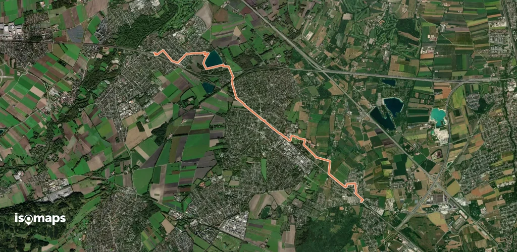 IVV Rundweitwanderweg München Fünf-Seen-Land Etappe 1 Olching-Lochhausen