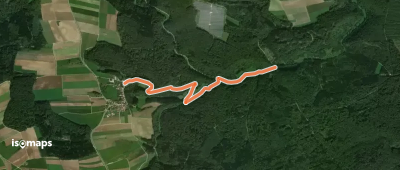 Nebenweg des Schwäbischen Albvereins (blaue Gabel)