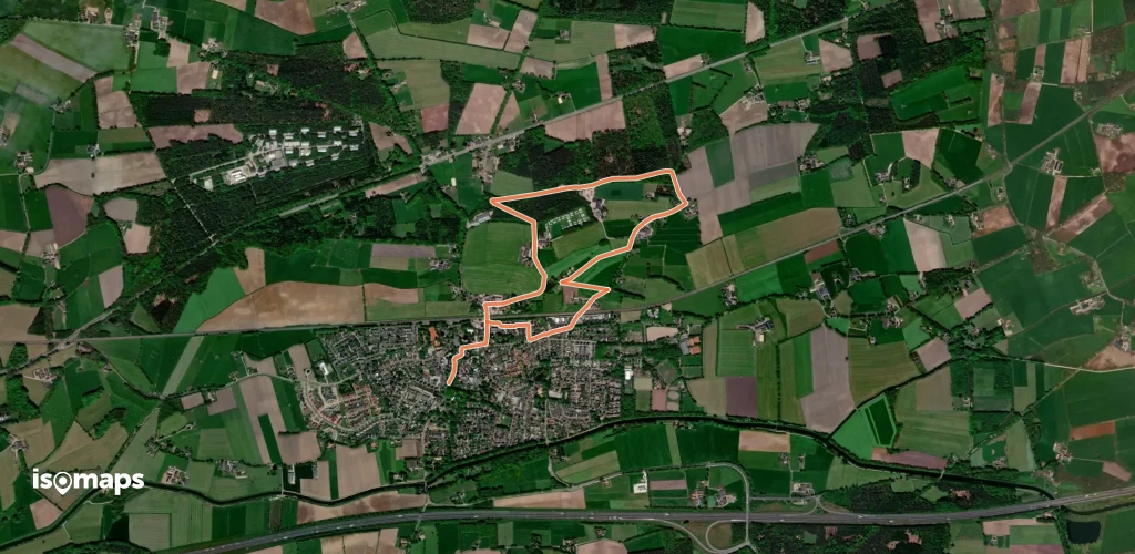 WNW Salland - Bathmen - rode route