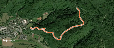 Nebenweg rote Gabel Klause - Kocherburg - Sattel oberhalb Tunnel