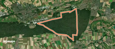 Orange Rechteck - Rundwanderweg in Herxheim ab Grillhütte