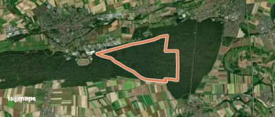 Violettes Rechteck - Rundwanderweg in Herxheim ab Grillhütte