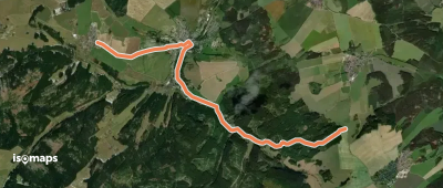 Roter Strich - Bad Lobenstein-Bhf Lichtentanne