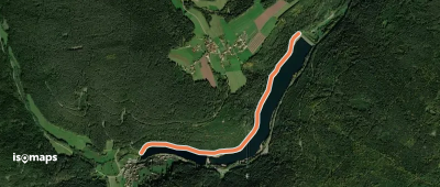 Nagoldstausee Nagoldmündung - Heidenbergweg
