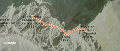 Via Normale alla Creta della Chianevate