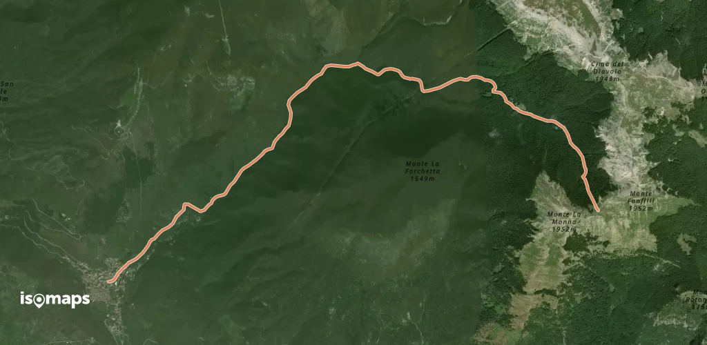 Guarcino Capo Cosa - Monte la Monna