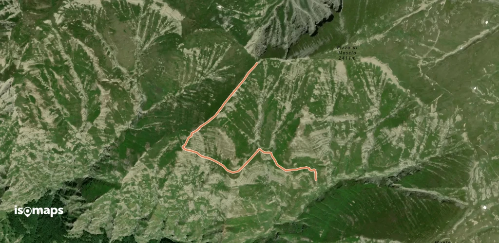 Stazzo Padula - Colle Picchero - anticima (301) di Pizzo di Moscio