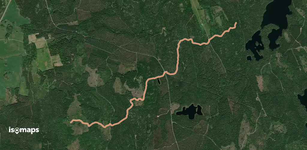 Västra Vätterleden: Etapp 1, Stenkällegården - Forsvik (shortcut south)