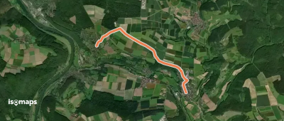 Gössenheim, blaues Aa auf Gelb