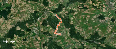 Wasserscheideweg Zubringer Dombühl - Schillingsfürst