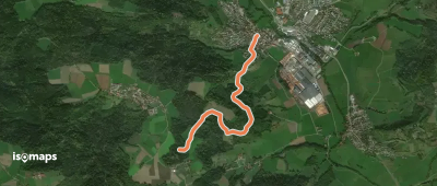 Querweg des SAV (blauer Punkt)