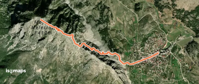 Hiking trail to Mt. Melesin