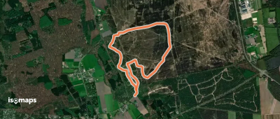 WNW Veluwe - Houtdorperveld - blauwe route