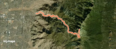 South Sandia Peak via Embudito Tr