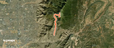 South Sandia Peak vis Three Gun Tr and Embudito Tr