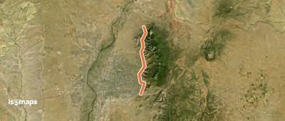 Foothills Tr South TH to Piedra Lisa North TH Route