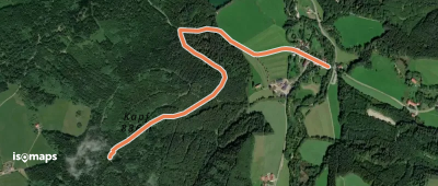 Nebenweg des Schwäbischen Albvereins (rotes Kreuz)