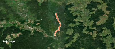 Querweg des SAV (blauer Punkt)