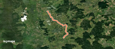 Querweg des SAV (roter Punkt)