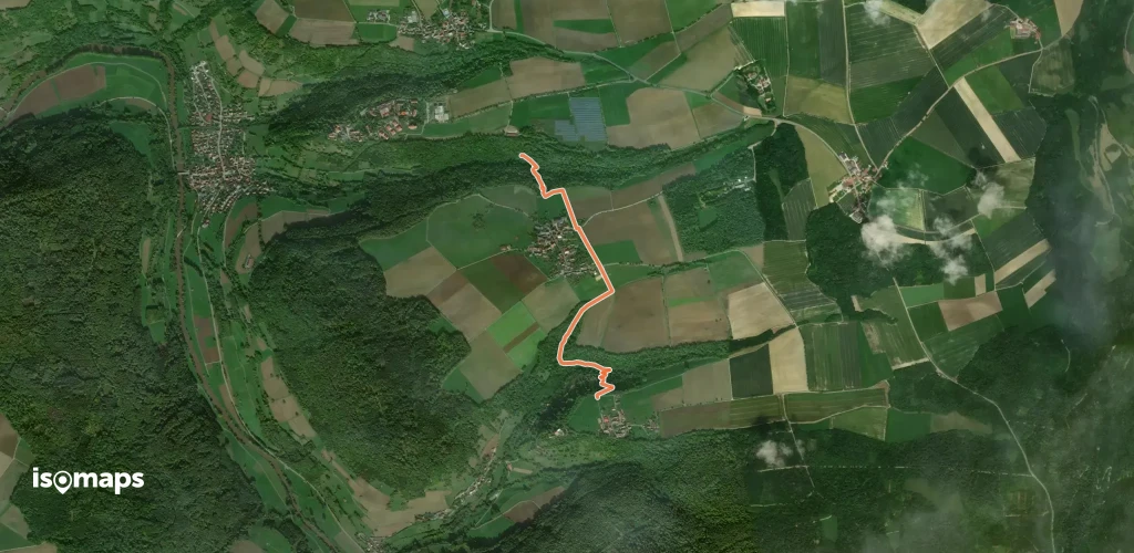 Querweg des SAV (blauer Punkt)