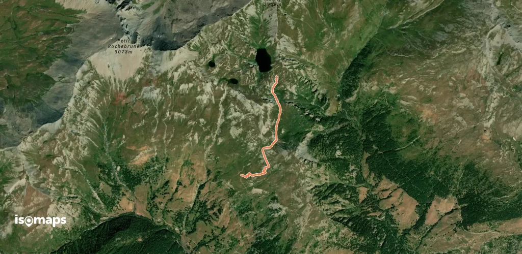 Deversoir Lac du Grand Laus - Ravin des Cougnets