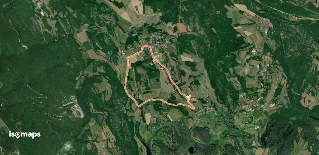 Circuit vert 5 km de Contrevoz