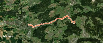 blaues Dreieck Hohenberg - Rottweil