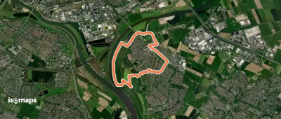 WNW Arnhem Nijmegen - Westervoort - blauwe route
