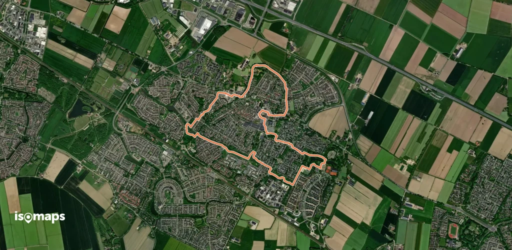 WNW Arnhem Nijmegen -Duiven - turquoïse route
