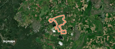 WNW Veluwe - Hall - rode route