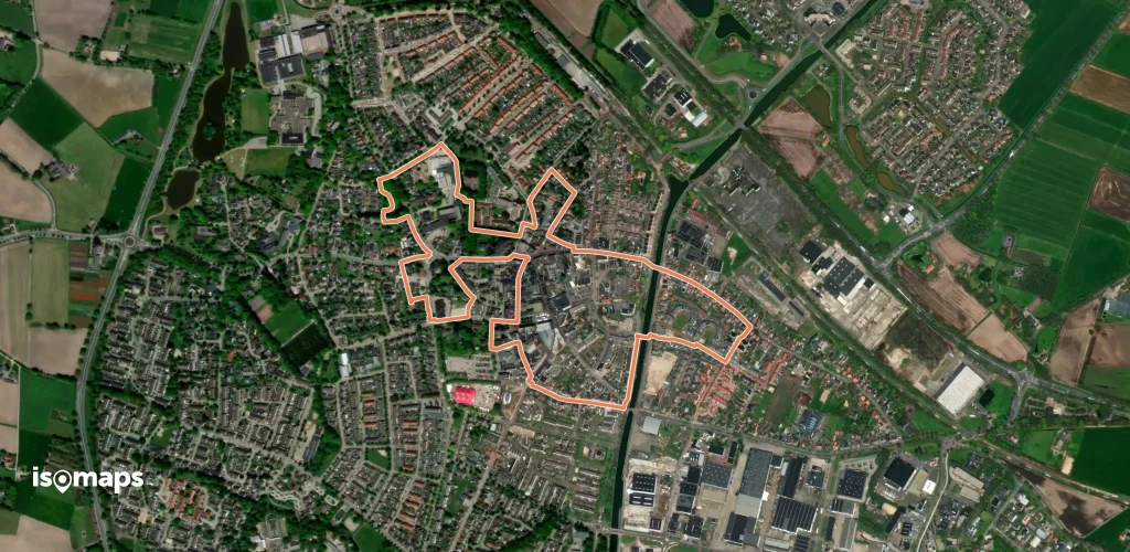 WNW Salland - Raalte - gele route