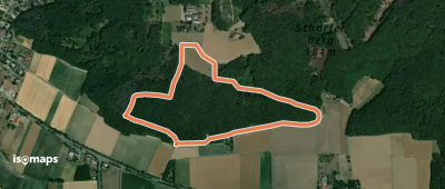 Gelb gestrichelte Route- Stemweder Berg