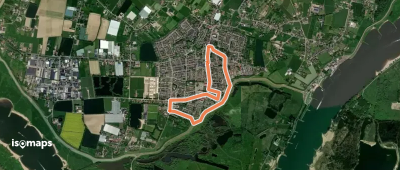WNW Arnhem Nijmegen - Gendt - gele route