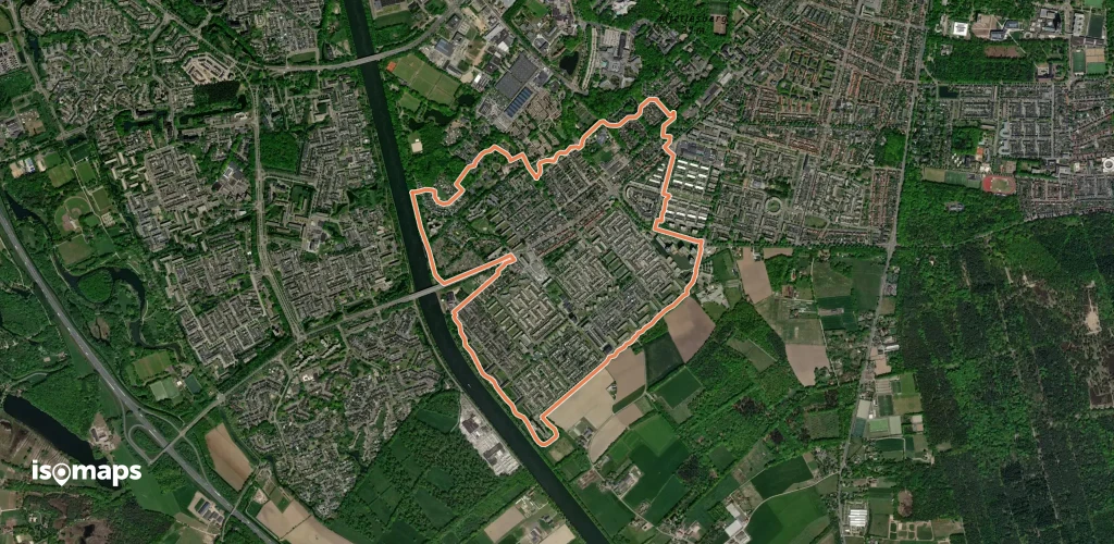WNW Arnhem Nijmegen - Nijmegen Grootstal - turquoise route
