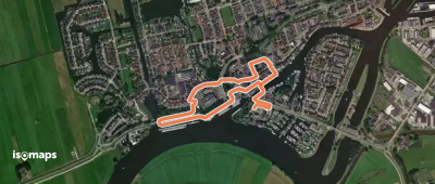 WNW IJsseldelta -Zwartsluis - paarse route