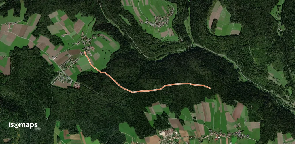 Ettmannsweiler Marktgasse - Überberg Heerweg