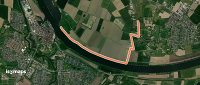 WNW Arnhem Nijmegen - Nederasselt - groene route