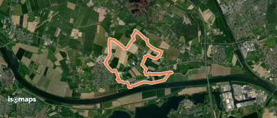 WNW Arnhem Nijmegen - Overasselt - groene route