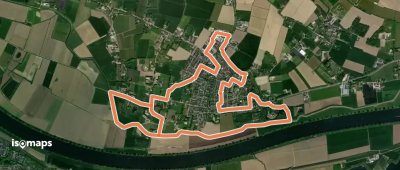 WNW Arnhem Nijmegen - Overasselt - blauwe route