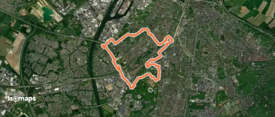 WNW Arnhem Nijmegen - Goffert - gele route