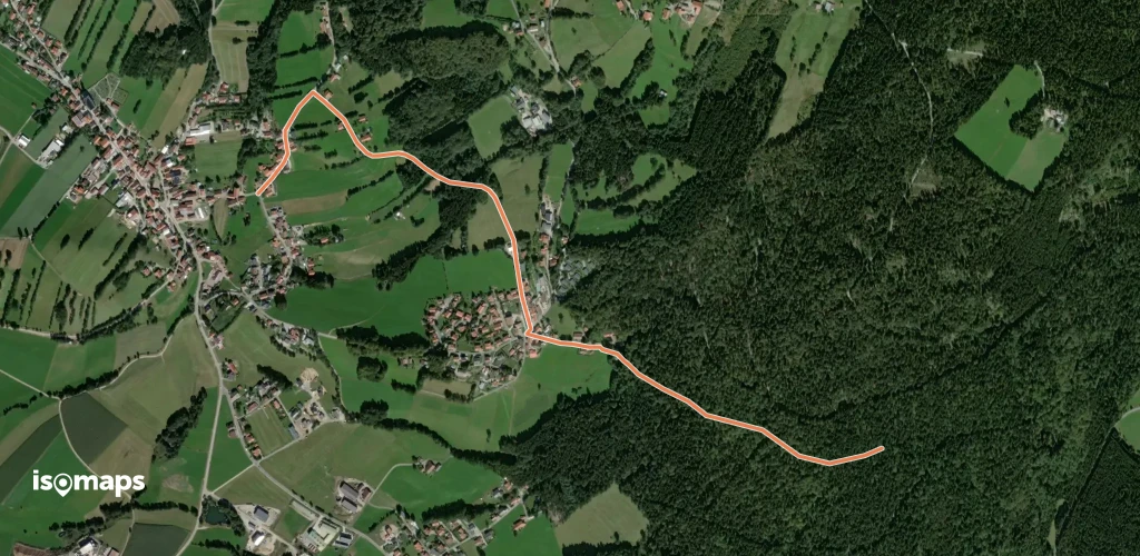 Goldsteig Zuweg Nr.21, Grainet - Kohlstattbrunn